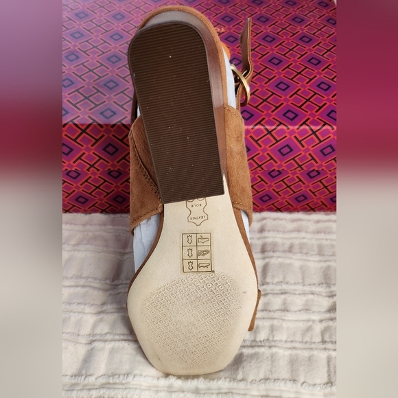 Tory Burch Shelby block heel sandal new in box size 7.5 - Picture 5 of 11